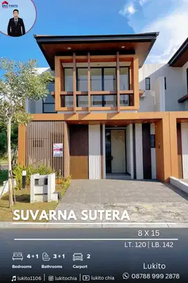 Dijual Murah Rumah Hook Luas Besar Siap Huni di Suvarna Sutera