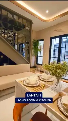 Dijual private towhouse mewah mulai 800jt an pinggir jalan di cipayung