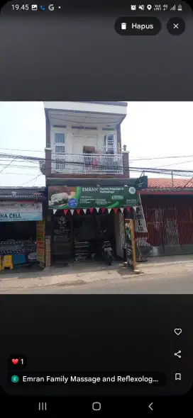 Takeover Usaha Family Massage dan Warkop. Jual rugi.