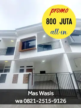 Rumah Dijual di Bintara 2-lantai dalam Cluster dekat Stasiun Cakung