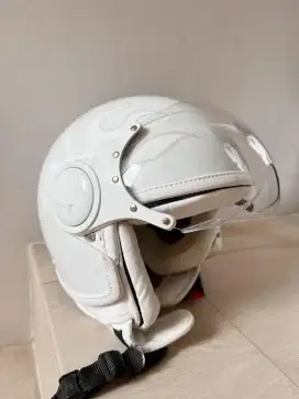 Helm Justin Bieber X Vespa White Putih XL