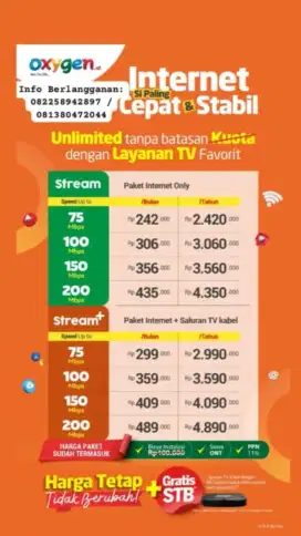Internet cepat stabil dan murah banget
