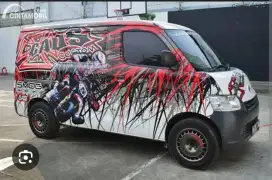 Sticker branding mobil stiker grandmax blindvan promosi berjalan murah