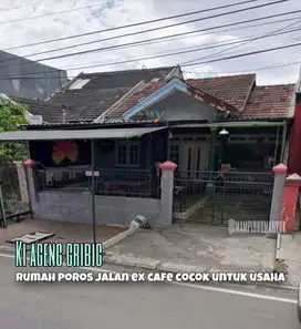 Rumah Strategis Ex Cafe di poros jalan Ki Ageng Gribig Kedungkandang