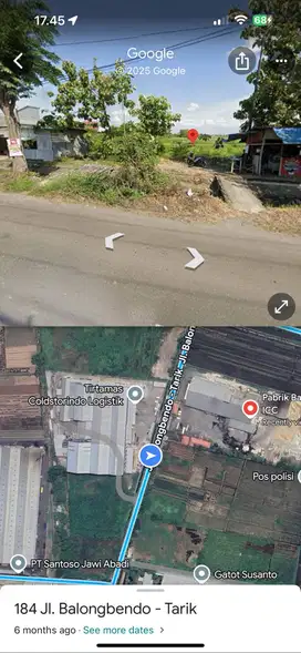 DIJUAL TANAH KAVLING INDUSTRI DI BALONGBENDO KRIAN DEKAT EXIT TOL
