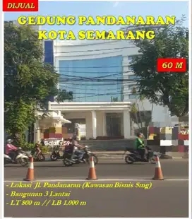 Gedung 3 Lantai Tengah Kota Semarang (Jl. Pandanaran) dkt Simpang Lima