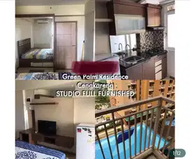 DIJUAL APARTEMEN GREEN PALM RESIDENCE STUDIO FULL FIRNISHED