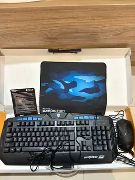 KEYBOARD MOUSE GAMING LED - REXUS WARFACTION VR 1