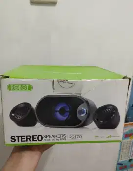 Speaker Robot RS170 Stereo Cocok Untuk PC dan Laptop