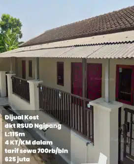 Dijual cepat#Kost deket RSUD Ngipang L:115 m