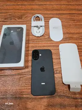 IPhone 16 128GB ibox open box belom sempat di cas full ori