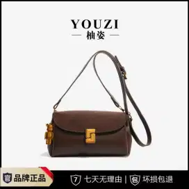 Tas Sling leather mix bludru