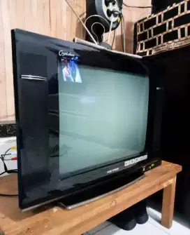 TV POLYTRON 21 INCH+STB+USB WIFI DONGLE 97% MULUUUSSS
