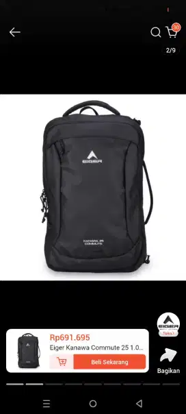 Tas Baru Eiger Kanawa Commute 25L