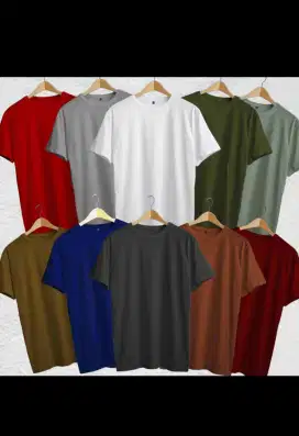 Kaos polos pria wanita standart