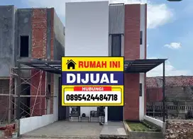 RUMAH KONSEP MODERN FULL BATA MERAH PONDOK CABE