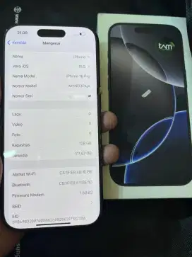 Ip 16 pro ibox 128 pemakaian 1 minggu