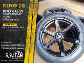 Velg ganteng PCD 6x139 fortuner pajero dll