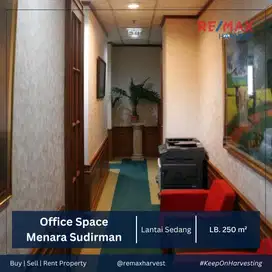 DISEWAKAN OFFICE DI MENARA SUDIRMAN, LANTAI SEDANG, FULL FURNISHED