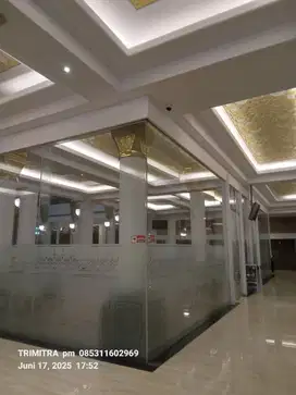 PLAPOND /PARTISI GYPSUM  2sisi Molding wall / kusen Aluminium/ ALDERON