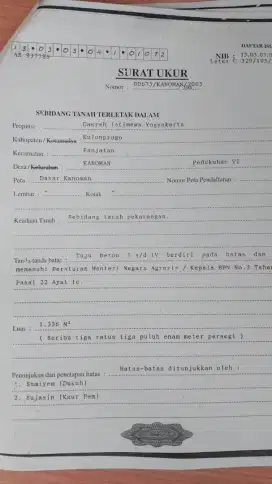 Jual tanah murah di panjatan kp