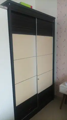 Lemari Almari Siantano 2 Pintu Model Geser Minimalis