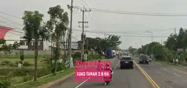 DIJUAL Tanah LD 100 mtr, Dpn Exit TOL Dumpil MADIUN, Mantapp