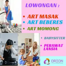 Butuh Cepat ART Beberes / ART masak / Babysitter / Perawat Lansia