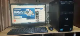 Full 1Set Komputer Hp Compaq-Core i3(Ram-4gb-Hdd-500)Monitor-20in Mrh