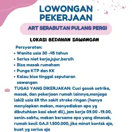ART Serabutan Pulang Pergi lokasi bedahan