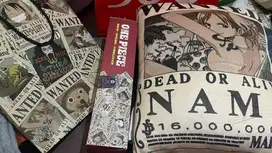 Onepiece x miniso mousepad + Nami pillow