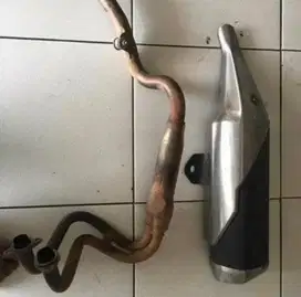 Knalpot ORI standar Ninja 250 Fi Old