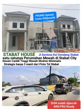 Rumah Baru Mewah Stabat Dijual Promo cuma 200jutaan