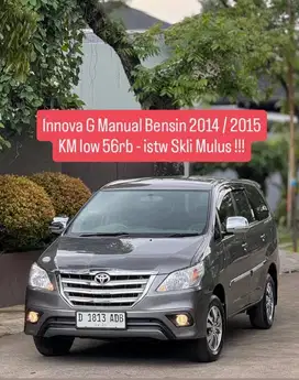 ANTiK KM low 56rb - innova G manual bensin 2014 pk an 2015 inova murah