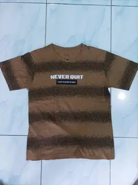 Kaos Lengan Pendek Pria - Cokelat Hitam