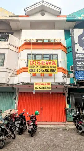 Disewa/Dijual Ruko3,5  Lantai daerah Pertokoan Komp.Ruko Prima indah,