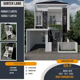 DI JUAL RUMAH 2 LANTAI TENGAH KOTA HARGA 1 LANTAI PROMO TERBATAS