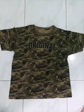 Kaos Lengan Pendek Pria - Hijau Army