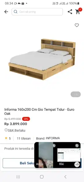 Informa 160×200 cm gio tempat tidur