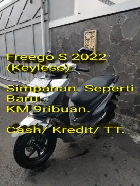 Freego S 2022 Keyless. Pajak ON. Simpanan. KM 9rb.Mulus.Cash/Kredit/TT