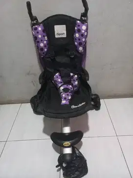 Jual stroller anak warna ungu merk cocolatte 1 sport