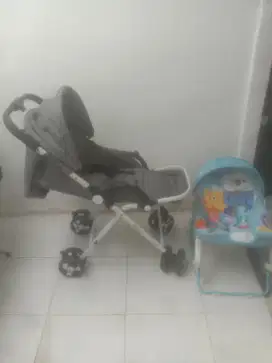 Roda babydoes merk Nexus dan kursi santai ayunan baby