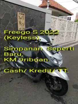 Freego S 2022 Keyless. Pajak ON. Simpanan. KM 9rb.Mulus.Cash/Kredit/TT
