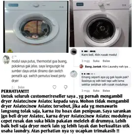 JANGAN BELI DRYER/PENGERING ASIATEC/NEW ASIATEC PAKAIAN KE BAKAR JELEK