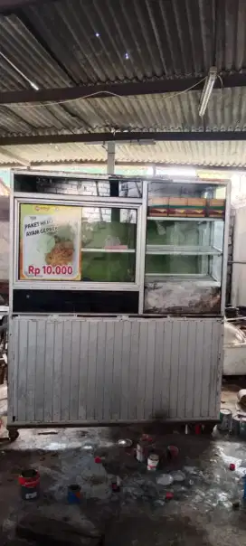 Jual rombong ayam kentaki atau ayam geprek