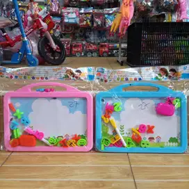 mainan anak papan tulis magnet