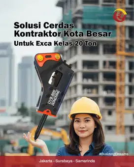Hydraulic Breaker DYB-800 Side Type untuk Exca 20 Ton