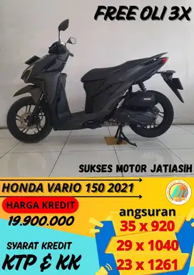 HONDA VARIO 150 KEYLESS 2021 BISA CASH DAN KREDIT