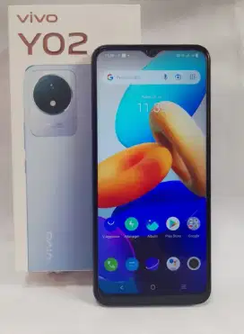 Vivo Y02 Ram 3/32 Fullset Garansi Panjang