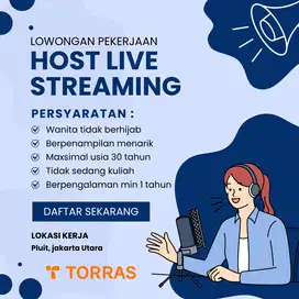 LOKER HOST LIVE di PLUIT, JAKARTA UTARA
